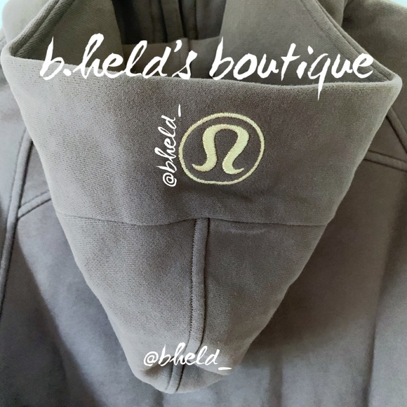 lululemon Scuba Oversized Full-Zip Hoodie Java Brown Gold Zipper Size XS/S NWT - Picture 12 of 15